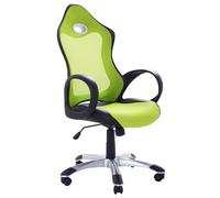 Beliani Office Chair Swivel Ichair Lime Green, Green