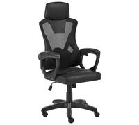 Beliani Office Chair Ignis Faux Leather Black
