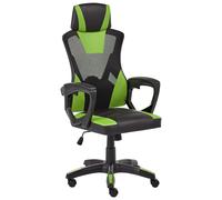 Office Chair IGNIS Faux Leather Lime Green