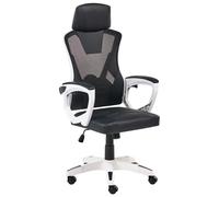 Beliani Office Chair Ignis Faux Leather White