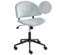 Office Chair KIANA Corduroy Light Blue