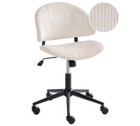 Office Chair KIANA Corduroy Off-White