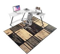 Office Chair Mat 90 x 140 cm, Floor Protector Rug for Gaming Rolling Chair, Carpet Protectors Non Slip, Computer Desk Floor Mats for Home Office Hardwood Floors Kitchen Living Room, Easy to Clean