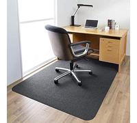 Office Chair Mat, aidoupetPrivateorder Opaque Office Desk Chair Mat for Hardwood Floors Chair Mat Floor Protector Desk Mat Multi-Purpose for Home 0.16" Thick 55"x35" Freely Cuttable (Black)