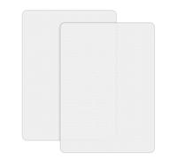 Office Chair Mat for Carpet, 2 Pack 76.2 x 122 cm Transparent Plastic Carpet Protector for Low Pile Carpets, 2.2mm Thick Non-Slip Desk Chair Mat for Carpeted Floors, Easy Glide, Flat Without Curling