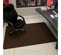 Office Chair Mat for Carpet AntiSlip Floor Protector Sturdy Computer Chair Mat 100x120cm Brown Ideal for Home & Office Use