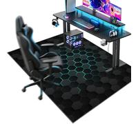 Office Chair Mat for Carpet, Computer Desk Chair Mat for Hard Floor, Gaming Chair Mat for Wooden Floors, Floor Protectors for Rolling Chairs, Floor Mats for Home Office Floor Protection 60 x 110 cm