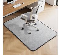 Office Chair Mat for Carpet & Hardwood Floor, 120x90cm Desk Chair Mat, Carpet Protector for Rolling Chairs for Home Office (Light Grey)