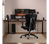 Office Chair Mat for Carpet, Living Office Chair , Home Multi-Purpose Low-Pile Chair Carpet Hard Floor Protector , Floor Protectors for Rolling Chairs, Non-slip Chair Mat (Beige Camel)