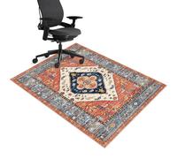Office Chair Mat for Carpeted Floor, 80 x 120 cm Desk Carpet Protector Mat for Home & Office, Vintage Floor Mat for Office Chair, Gaming Chair Mat for Hardwood Floor, Computer Rolling Chair Mat