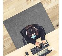 Office Chair Mat for Hardwood Floor 90X140cm Floor Protector Mat Anti-Slip Floor Mat for Office Chair, Desk Chair Mat for wooden Floors Light Gray