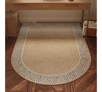 Office Chair Mat for Hardwood Floor, Easy Glide Computer Desk Mat Protector for Rolling Chair Under Desk Rug Nonslip Backing, Machine Wash(Brown1,120 * 160cm)