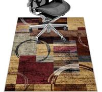 Office Chair Mat for Hardwood Floor&Tile Floor,36"X 48"-Geo Multi