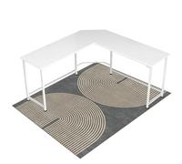 Office Chair Mat for Hardwood Floor&Tile Floor,48"X 60"-Geo Grey