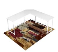 Office Chair Mat for Hardwood Floor&Tile Floor,48" X 60"-Geo Multi