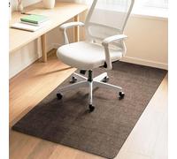 Office Chair Mat for Hardwood Floors 48"x36", Durable Non-Slip Large Tile Floor Protector, Anti-Scratch Thick Heavy-Duty Recyclable Gliding Desk Mats for Computer Rolling Chairs, Coffee Color