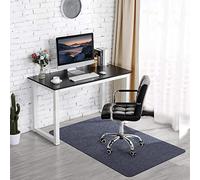 Office Chair Mat for Hardwood & Tile Floor, 55"x35" Computer Gaming Rolling Chair Mat, Under Desk Low-Pile Rug, Large Anti-Slip Floor Protector for Home Ofiice(Dark Gray)
