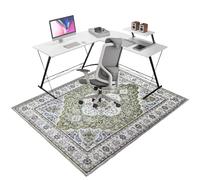 Office Chair Mat for Hardwood/Tile Floor, Computer Gaming Chair Mat for Hard Floor, Rectangular Floor Mats for Rolling Chair, Easy-Clean Floor Protector Mat, Non Slip Under Desk Rug 70 x 80 cm