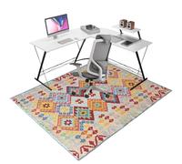 Office Chair Mat for Hardwood/Tile Floor, Computer Gaming Chair Mat for Hard Floor, Rectangular Floor Mats for Rolling Chair, Easy-Clean Floor Protector Mat, Non Slip Under Desk Rug 70 x 80 cm