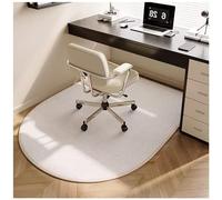 Office Chair Mat TPR Non-slip Backing Floor Mats Wheels can Slide Easily Easy to Clean Office Chair Mat for Hardwood and Tile Floors Soundproof Office Chair Mat for Carpet(White,120x100 cm)