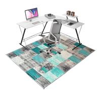 Office Chair Mats for Carpeted and Hardwood Floor, Desk Carpet Protector Chair Mat for Home and Office, 70 x 80 cm Floor Mat for Office Chair, Heavy Duty Floor Protector Rug for Rolling Chairs