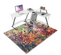 Office Chair Mats for Carpeted and Hardwood Floor, Desk Carpet Protector Chair Mat for Home and Office, 70 x 80 cm Floor Mat for Office Chair, Heavy Duty Floor Protector Rug for Rolling Chairs