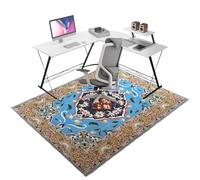 Office Chair Mats for Carpeted and Hardwood Floor, Desk Carpet Protector Chair Mat for Home and Office, 70 x 80 cm Floor Mat for Office Chair, Heavy Duty Floor Protector Rug for Rolling Chairs