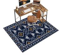 Office Chair Mats For Carpeted Floor 120 x 140 cm Vintage Floor Protector Mat for Rolling Chair, Non-Slip Desk Chair Mat for Hard Floor, Gaming Chair Mat Hardwood Floors, Rectangular Home Office Rugs