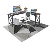 Office Chair Mats For Carpeted Heavy Duty Gaming Floor Mat Large Hardwood Floor Non Slip Rubber Backed Computuer Rolling Chair Washable For Home Office Carpet Protectors Chair Mats 110 x 150 cm