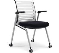 Office Chair Metal Office Desk Chair with Armrest and Wheels Chairs for Office Foldable Ergonomic Office Chair(Size:There is a Writing Board)