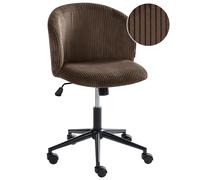 Office Chair MILES Corduroy Dark Brown