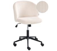 Office Chair MILES Corduroy Off-White
