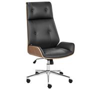 Office Chair PLIORA Faux Leather Black