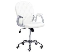 Office Chair PRINCESS Faux Leather White