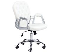Office Chair PRINCESS Faux Leather White