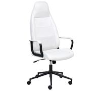 Beliani Office Chair REBEL Fabric Off-White, White