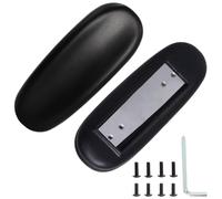 Office Chair Replacement Armrest Arm Pads Caps Fit Univeral Desk Chair Arms 4" 5.5" Mounting Hole with Mounting Hole Patterns Screws (1 Pair) Black