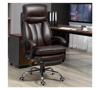 Office Chair, Rotating Armrest Executive Chair Back rt Black Normal age Chair Computer Nordic Furniture,Brown (Brown)