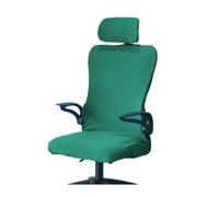 Office Chair Slipcover Water Repellent Jacquard Stretch Armrest Swivel Cover with Headrest - Rotating Boss Chair Protection