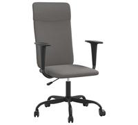 Office Chair Swivel Computer Stool Dark Grey Fabric vidaXL