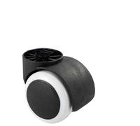 Office Chair Wheels 1/2/5 Pcs White/Black Rodless/Rod Universal Wheel Office Chair Swivel Silent Computer Desk Table Caster Large Liner(Rodless-White-1 Pc)