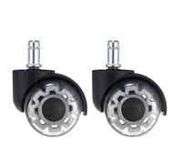 Office Chair Wheels 1-5PCS Universal Mute Wheel Office Chair Caster Swivel Rubber Soft Rollers Furniture Hardware Wheels For Desk(2 Piece)