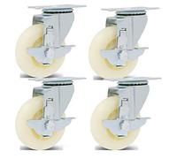 Office Chair Wheels 4Pack 360° Swivel Plate HeavyDuty Quiet Double Bearings Replacement Casters for Furniture Carts & Workbenches Durable & SmoothGliding.
