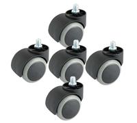 Office Chair Wheels 5 Pcs Chair Pulley 2 Inch 10.0mm Screw Caster Bedside Table Office Furniture Universal Wheel