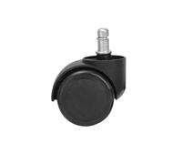 Office Chair Wheels 5 Pcs Universal Swivel Caster Mute Office Chair Wheel Casters Heavy Duty Swivel Castors Floor Protecting Chair Wheels Roller(Black)