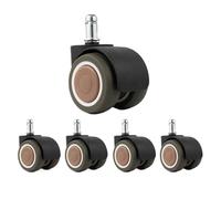 Office Chair Wheels 5Pcs Universal Mute Chair Wheel 2 Inch Office Caster Replacement Casters Rubber Soft Roller Furniture Wheels