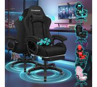 Office Chairs For Home,Ergonomic Computer Chair,Gaming With 2-Point Massage Lumbar Support,Desk For Office,Head Pillow High Back 150° Recliner Armres