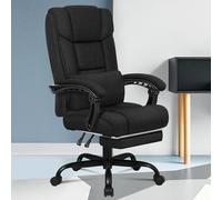 Office Chairs For Home,Ergonomic Computer Chair,With Dual-Layer Paddings,Desk With Footrest,High Back 150° Recliner Tilting Function Fabric Linen,Gre