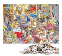 Office Chaos 1000 Pieces Wooden Jigsaw Puzzles Adults Fun Home Decoration Toy Intellectual Game Stress Relief Toy Education Game Relaxation And Intelligence 1000pcs (75x50cm)