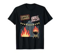 Office Closed Grill Open Late Labor Day T-Shirt
